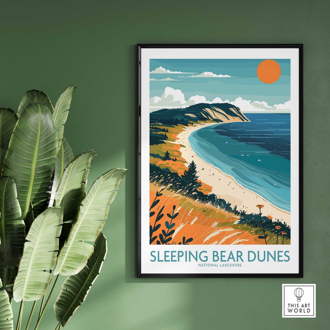 Sleeping Bear Dunes Wall Art Print Travel Print Wall Art Poster Gift Home Decor Art Lover Gift Artwork - Image 2