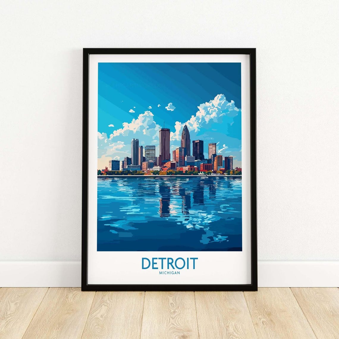 Detroit Travel Poster, Michigan Wall Art - Image 5