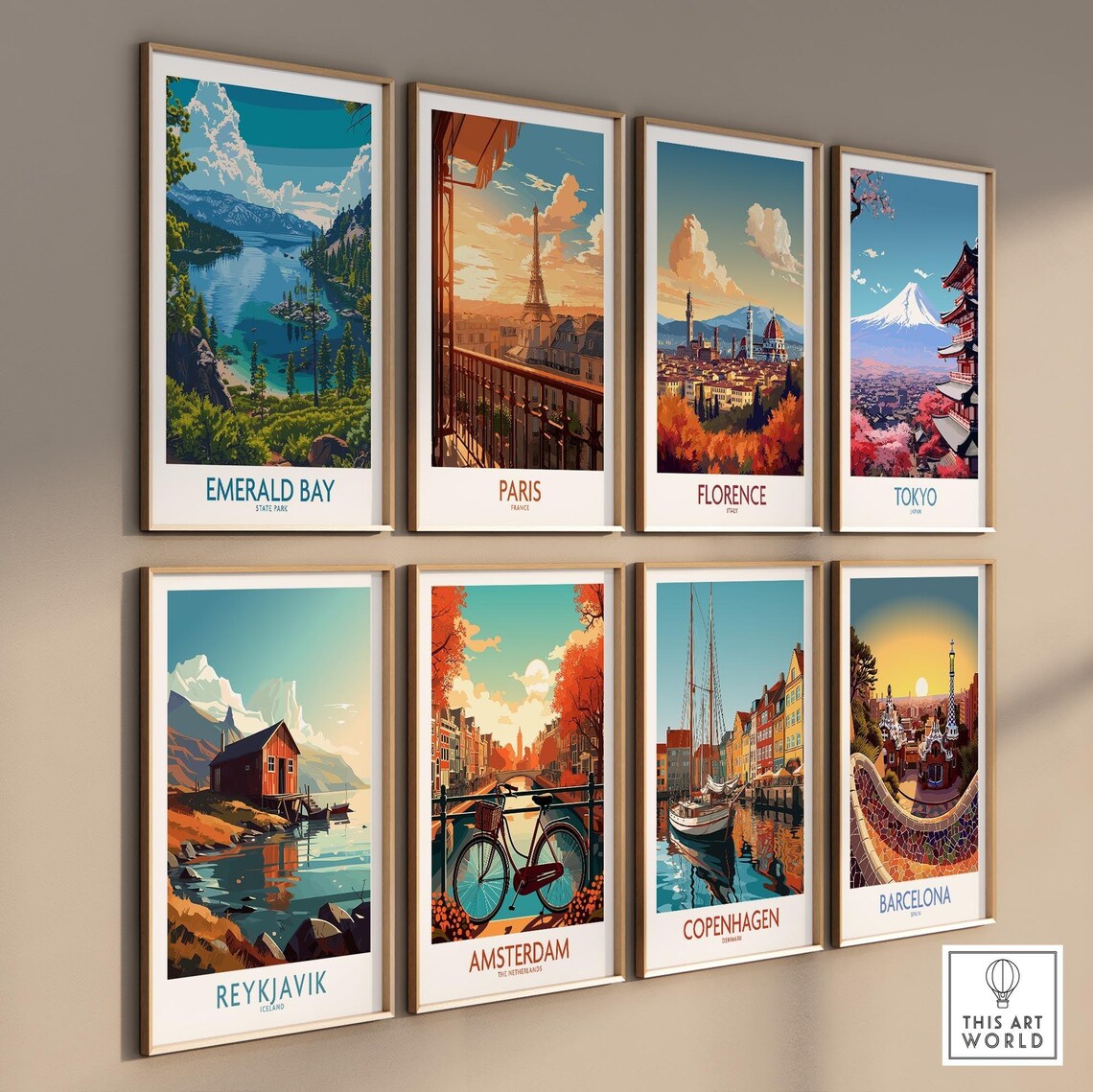 Emerald Bay Travel Print, California State Park Art - Image 3