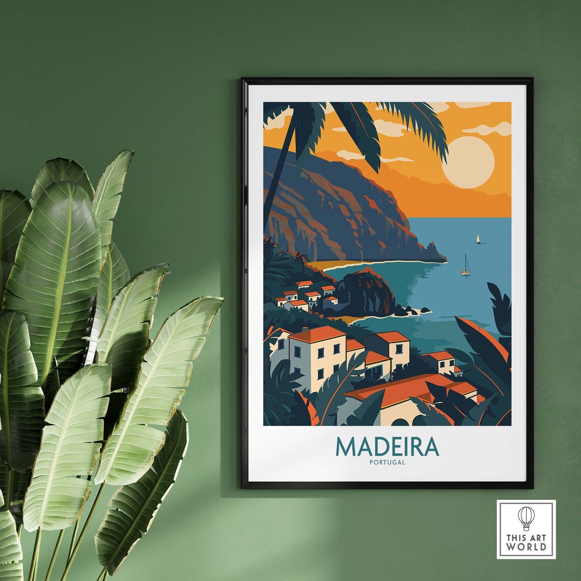 Madeira Travel Poster, Personalized Gift for Her - Image 2