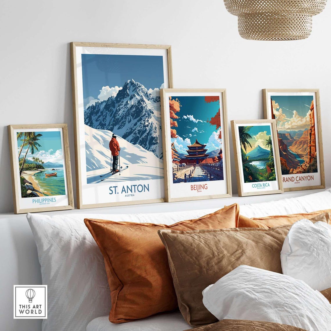 Winter Sports Art Print, Gift For Skier - Image 3
