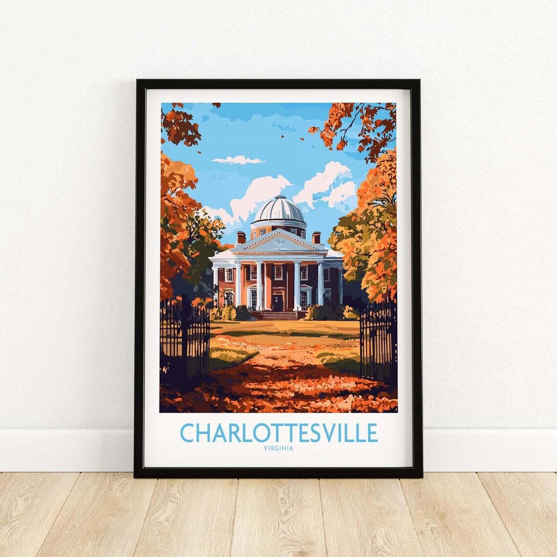 UVA Rotunda - Charlottesville Landmark Poster - Image 5