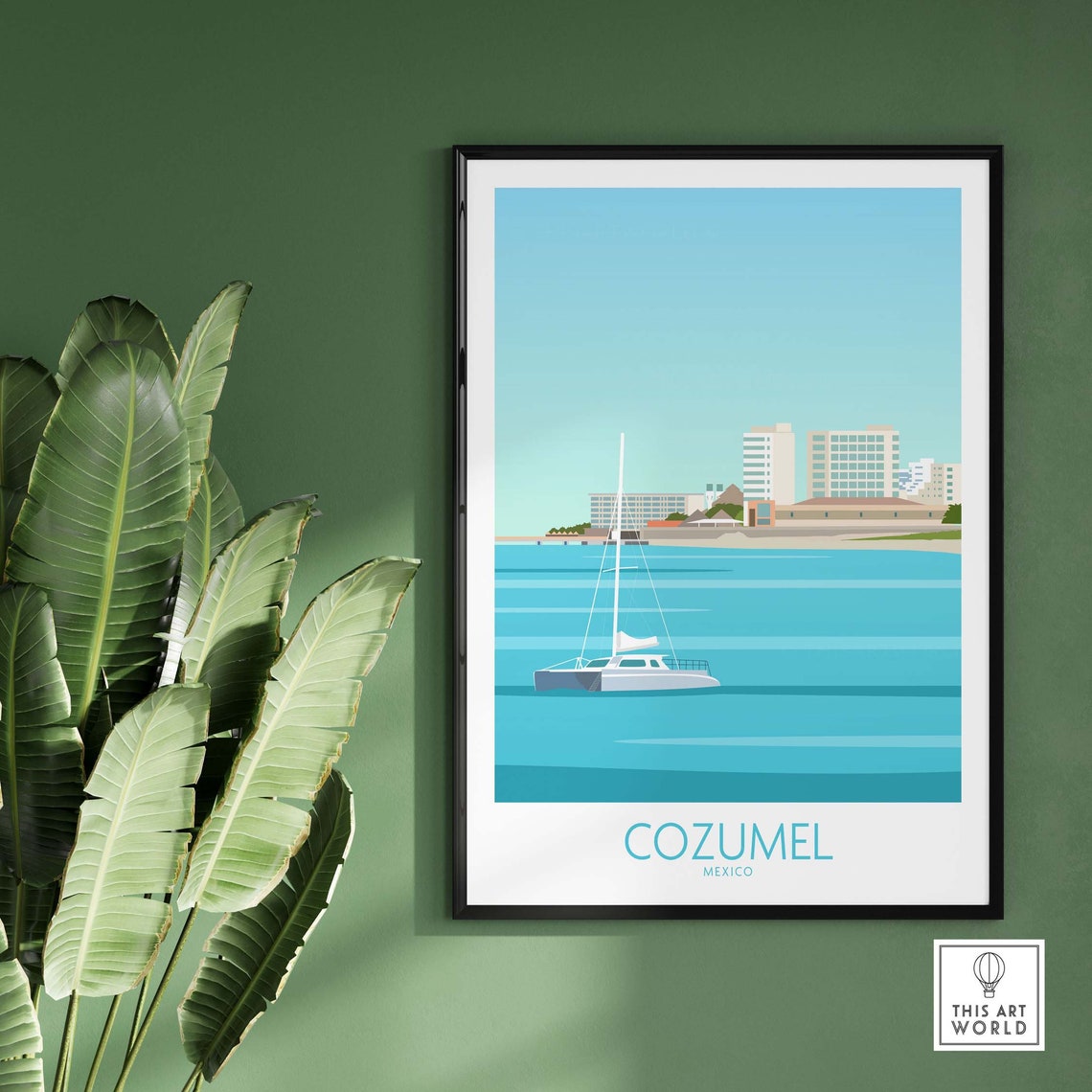 Cozumel Poster Mexico Wall Art - Image 3