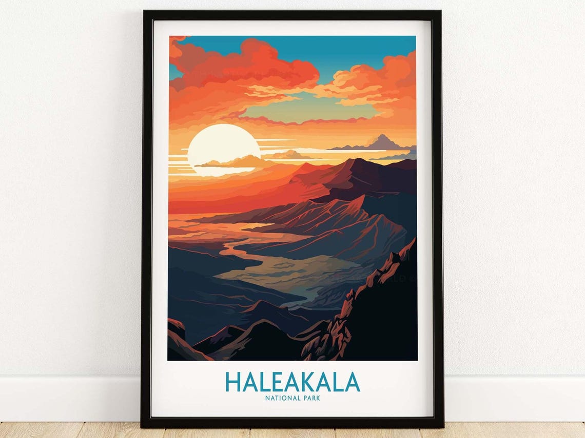 Haleakala National Park Dramatic Sunrise Over Volcanic Crater Poster