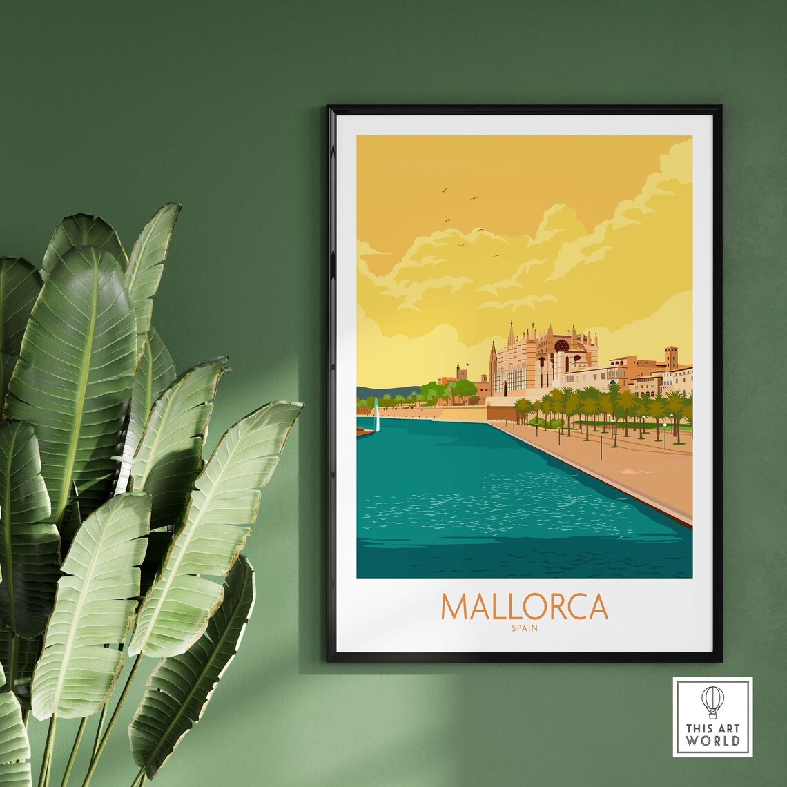 Mallorca Travel Poster, Palma de Mallorca Wall Art - Image 2