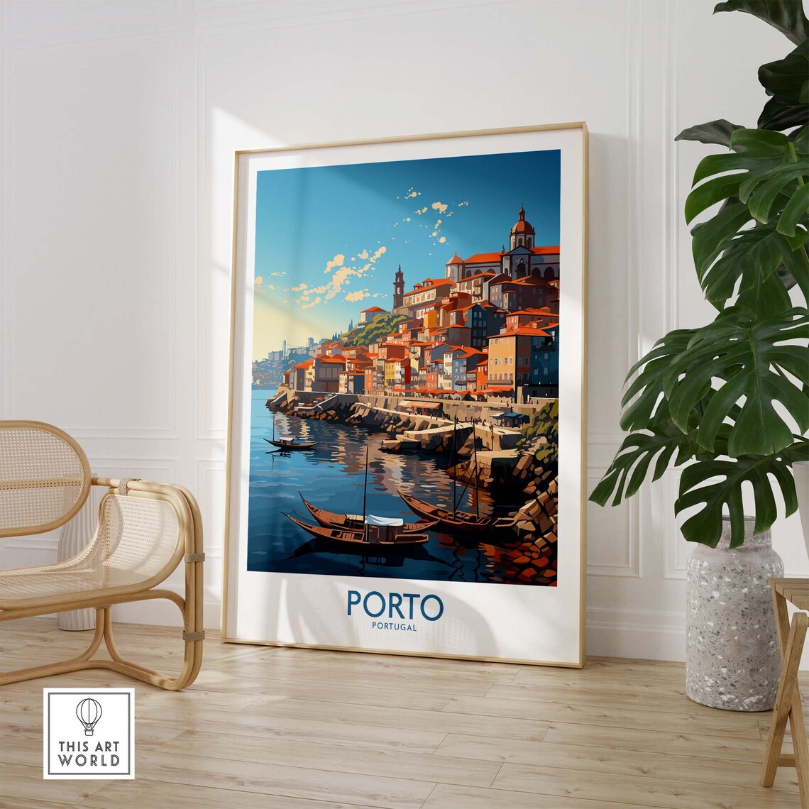 Porto Travel Poster, Personalized Gift Wall Decor - Image 3