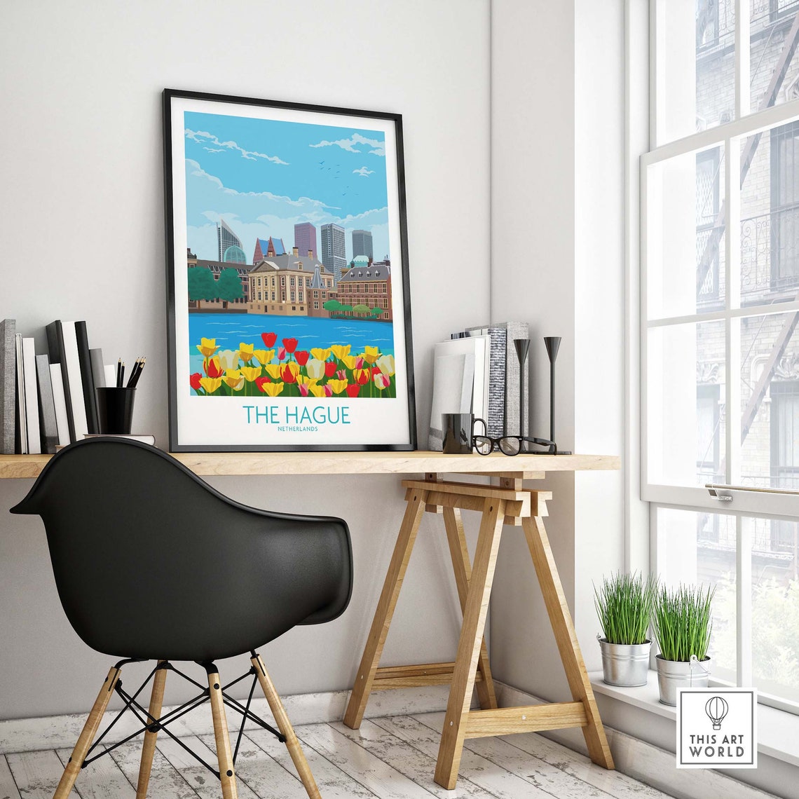The Hague, Netherlands Travel Poster - Image 4