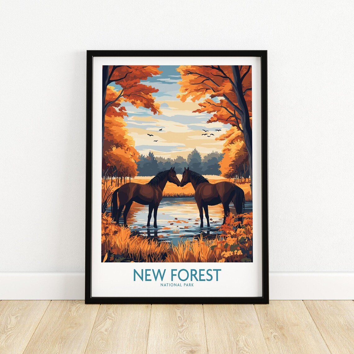 New Forest National Park Travel Poster, Illustration - Image 5