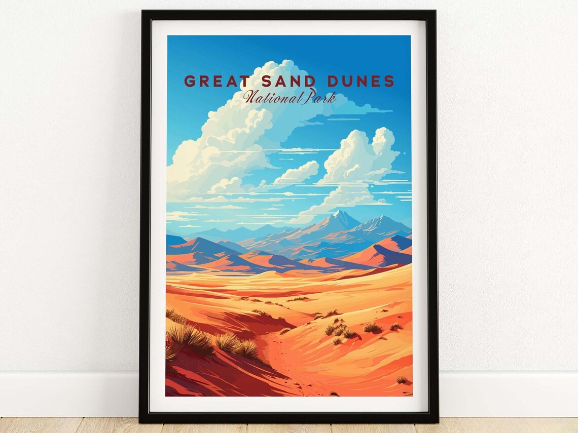 Great Sand Dunes National Park Travel Poster