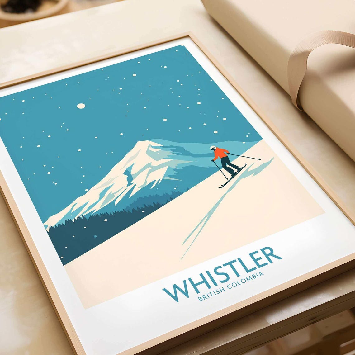 Whistler Ski Resort, Winter Sports Travel Poster
