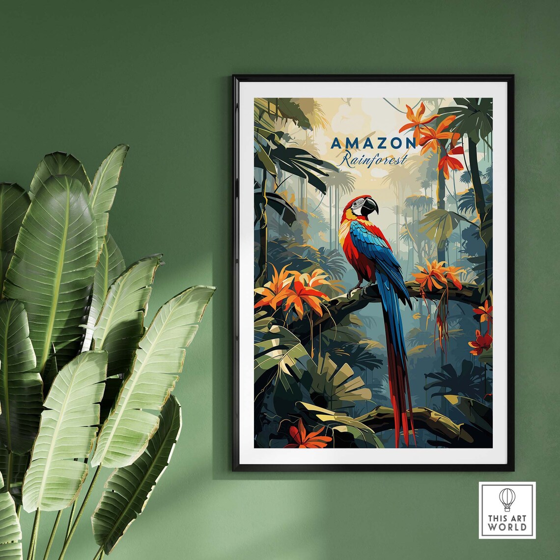 Amazon Rainforest Travel Poster, Travel Poster - Image 2