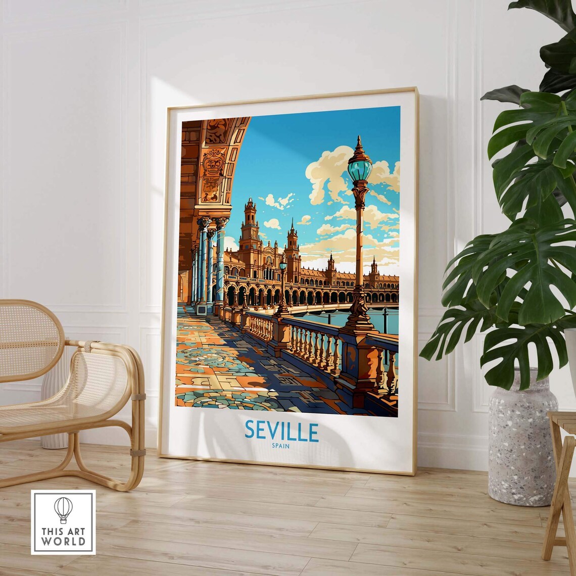Seville Travel Poster, European Wall Art Print - Image 2