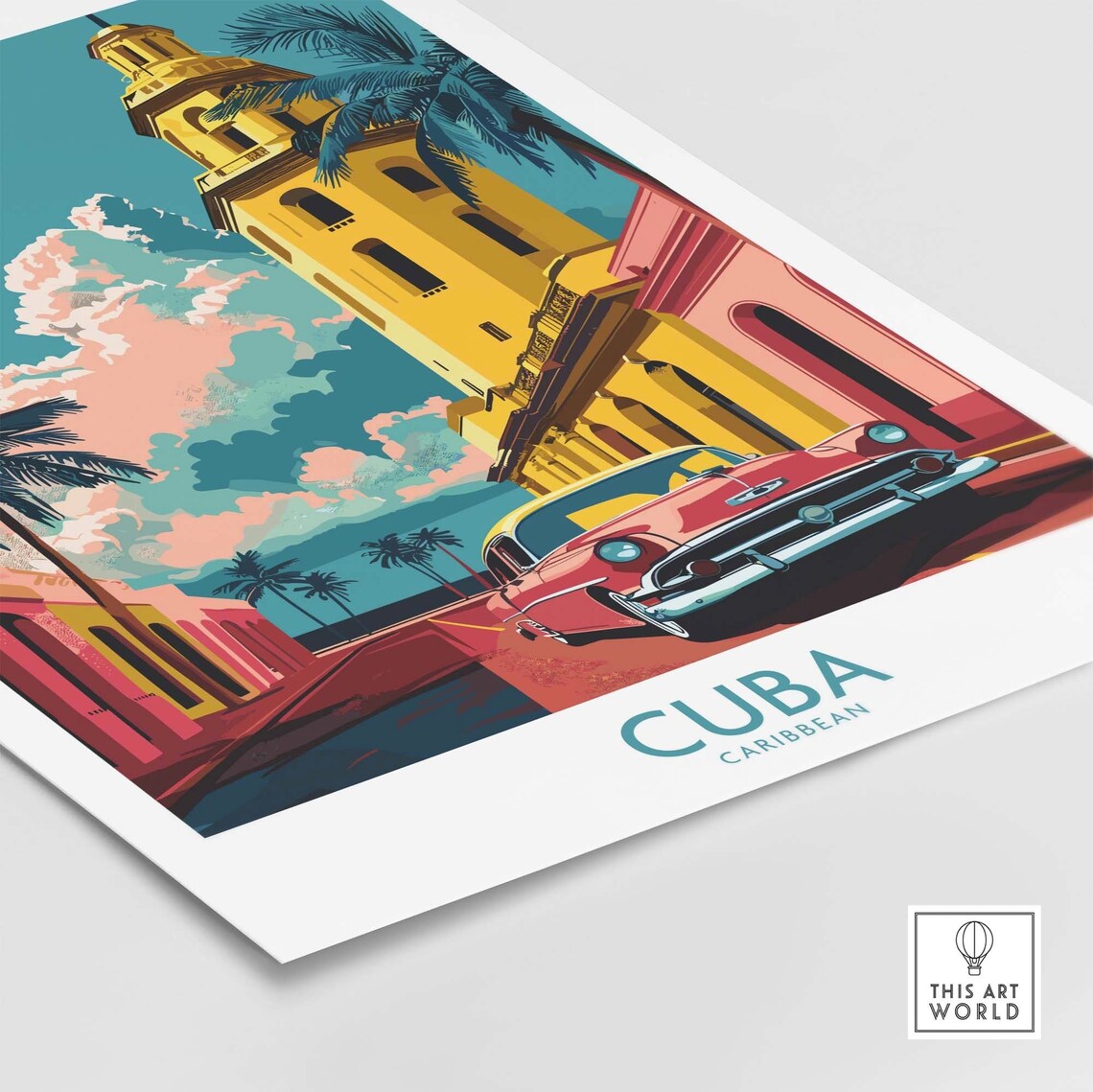 Cuba Travel Poster, Havana Artwork Print - Image 4