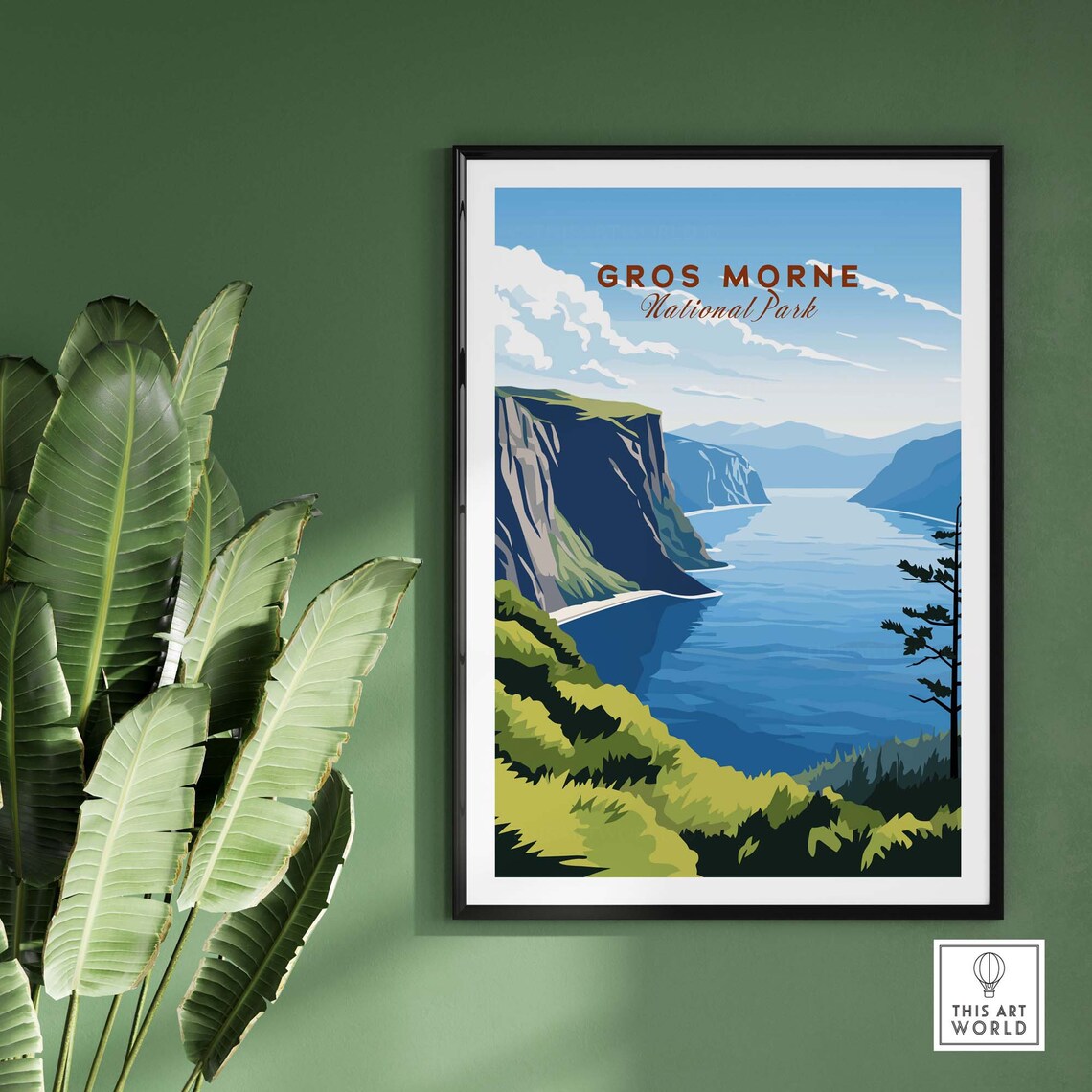 Gros Morne National Park Fjord Cliffs Coastal Wilderness Poster - Image 2