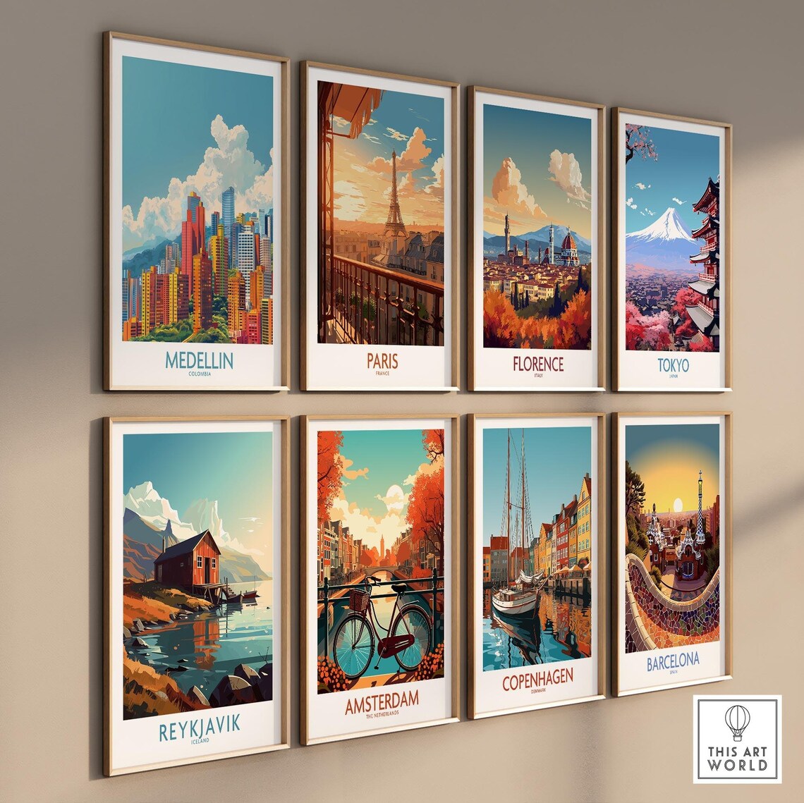 Medellin Travel Print Colombia Medellin Artwork Poster Gift Colombia Home Decor Medellin Illustration Art Lover Colombia Print - Image 3