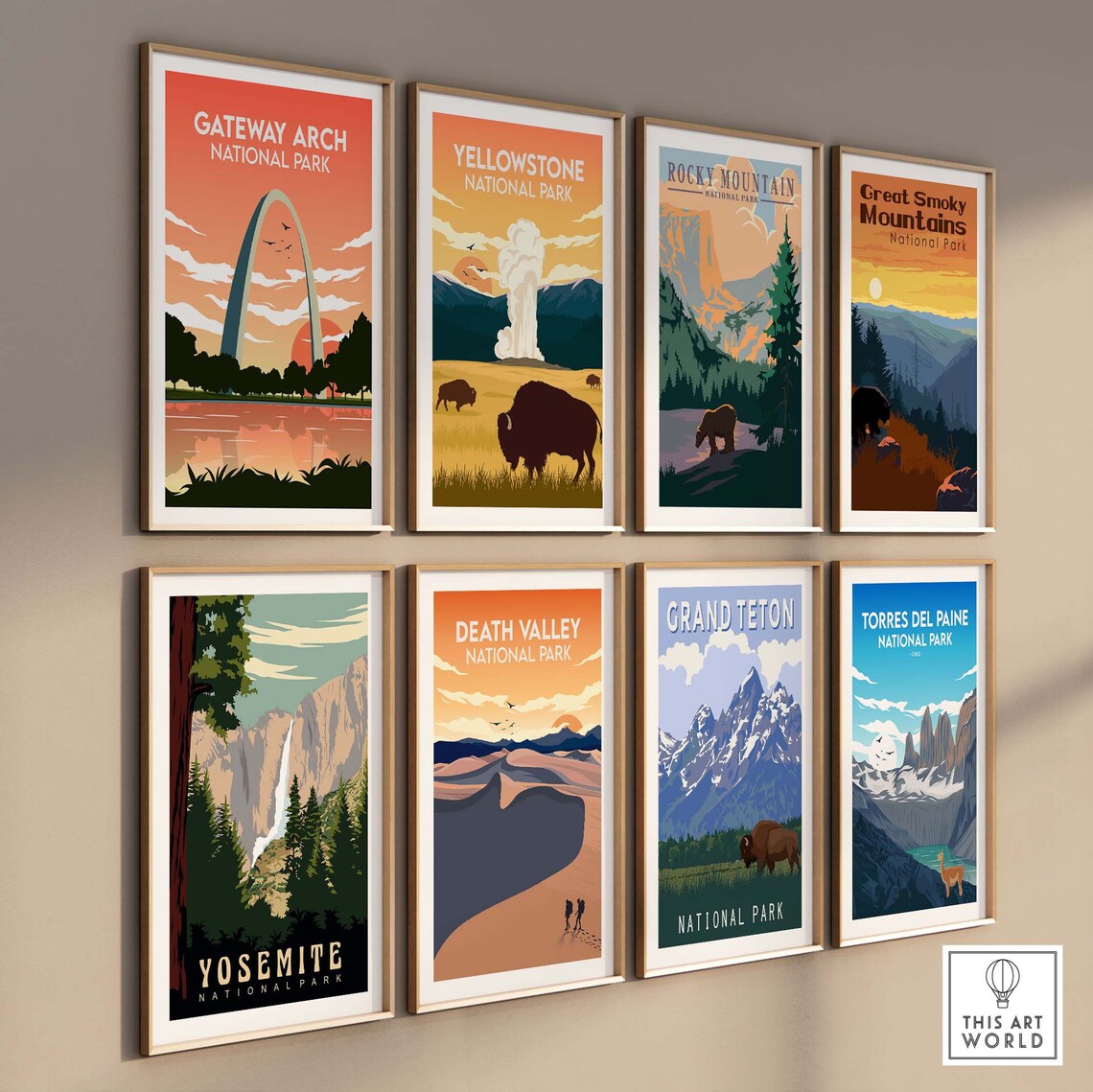 Torres Del Paine Chile Travel Poster, Patagonia - Image 3