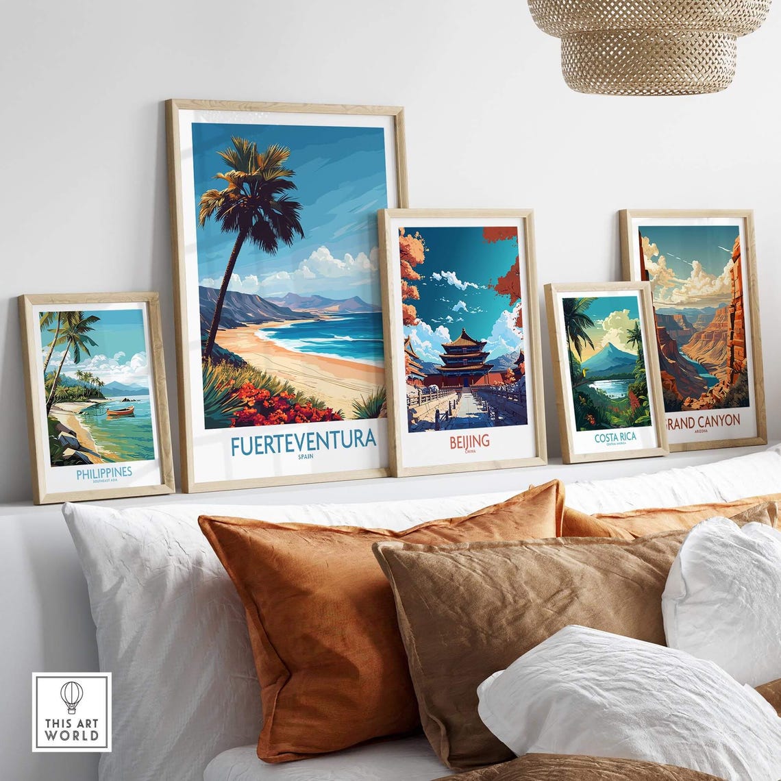 Fuerteventura Travel Poster, Canary Islands Illustration - Image 3