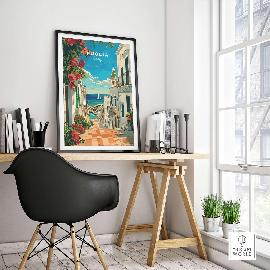 Puglia Italy Travel Poster, Apulia Wall Art Print - Image 4