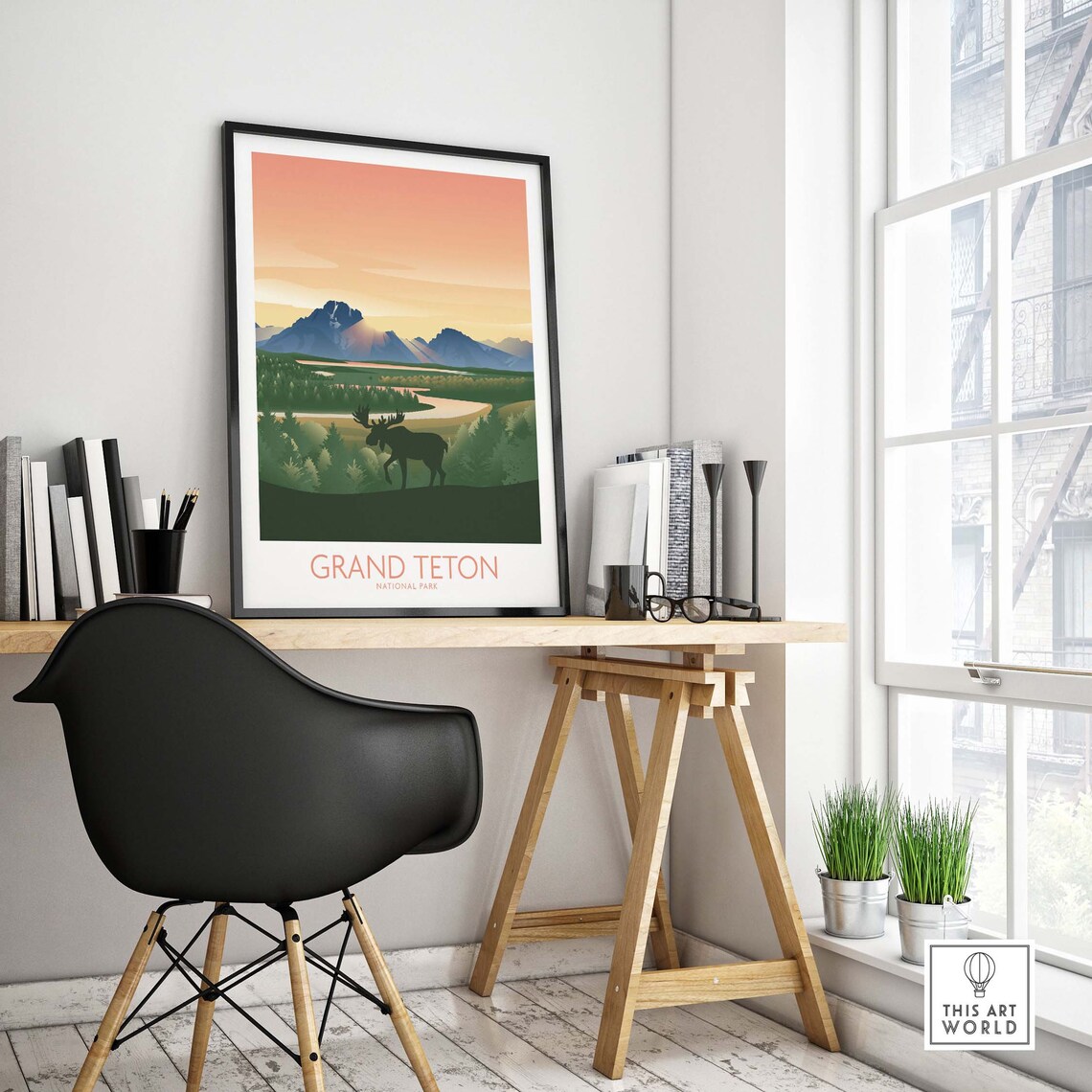 Grand Teton National Park Gift Idea Art Print - Image 4