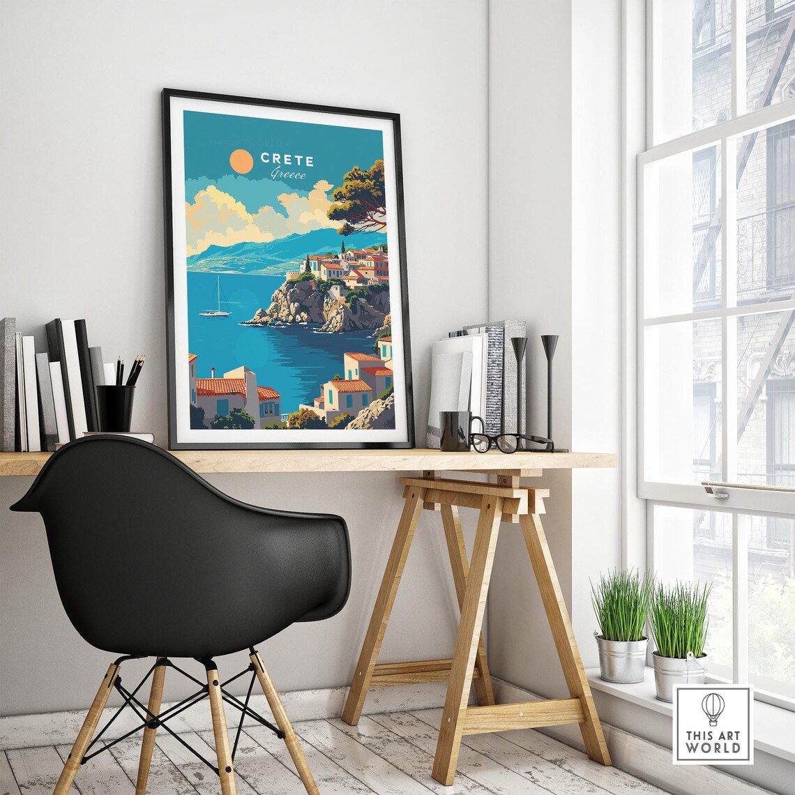 Crete Travel Poster, Greece Wall Art Print - Image 4