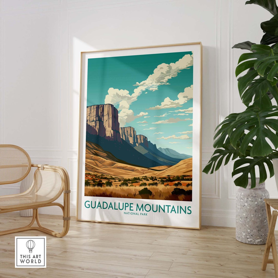 Guadalupe Mountains National Park Desert Mountain Peaks Poster - Image 3