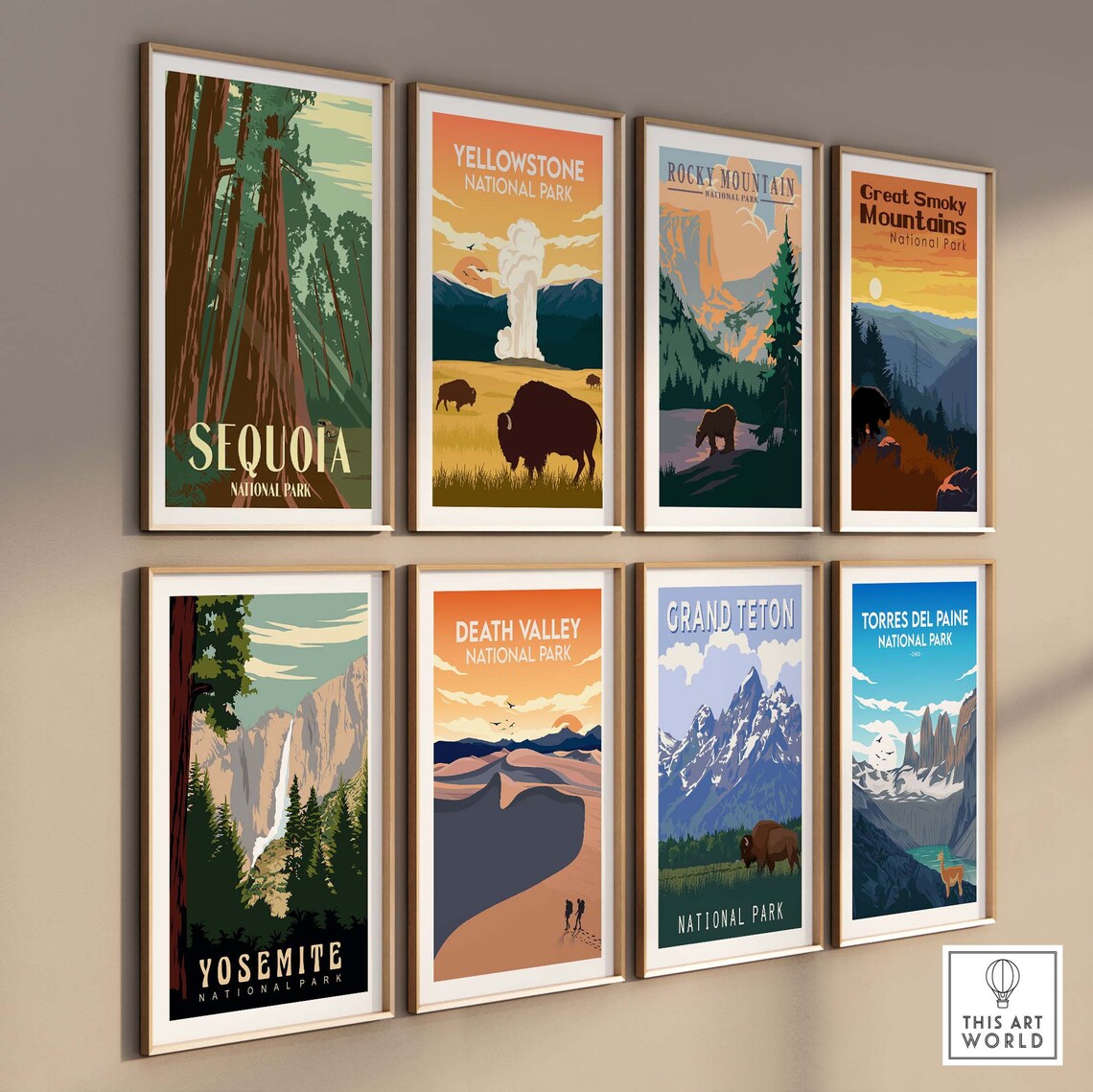 Sequoia National Park Vintage Travel Poster Print - Image 3