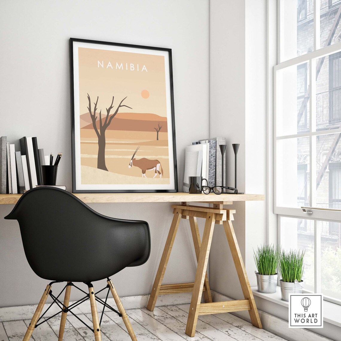 Namibia Dunes Poster, Sossusvlei Desert Africa Art Print - Image 4