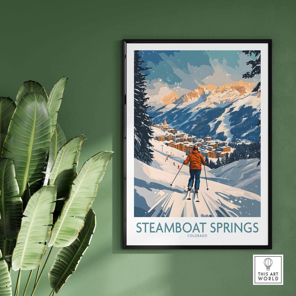 Steamboat Springs Colorado Ski Resort Poster - Image 2