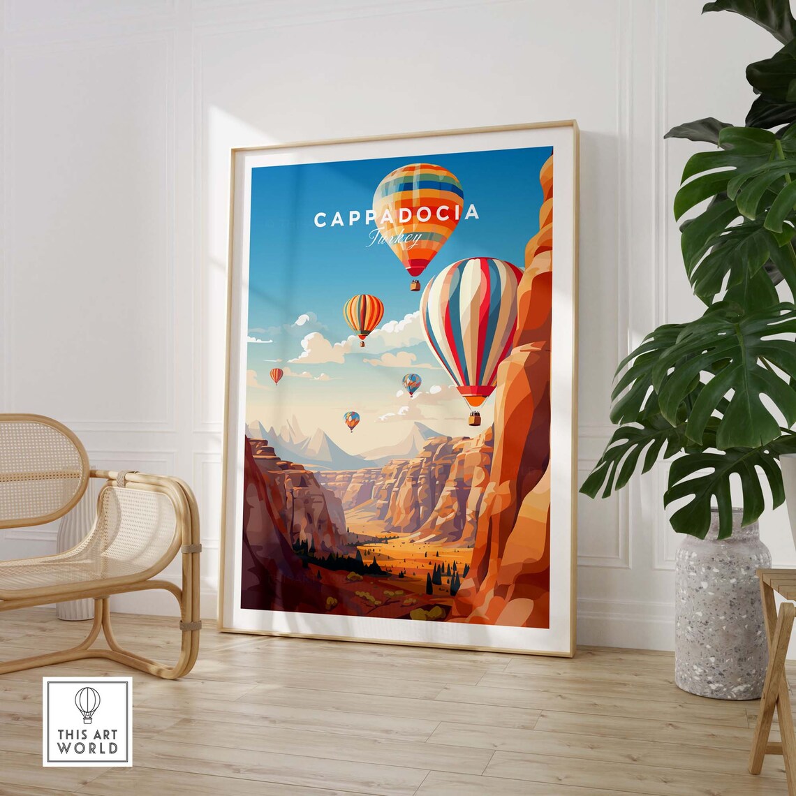 Cappadocia Turkey Travel Poster Art Print - Image 3