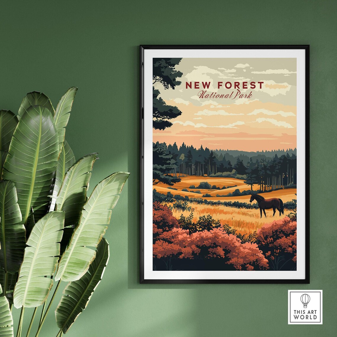 New Forest England National Park Travel Poster - Image 2