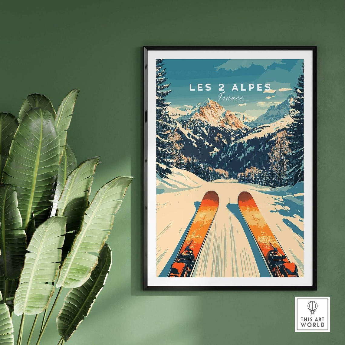 Les 2 Alpes, France Travel Poster - Image 2