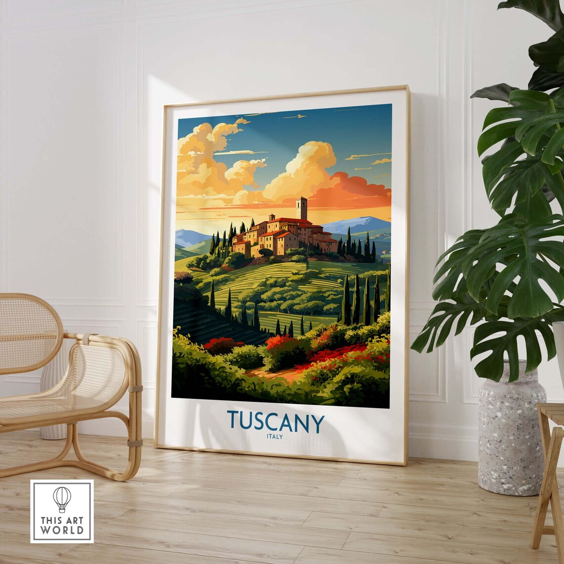 Tuscany Italy Birthday Present Travel Poster - Image 3