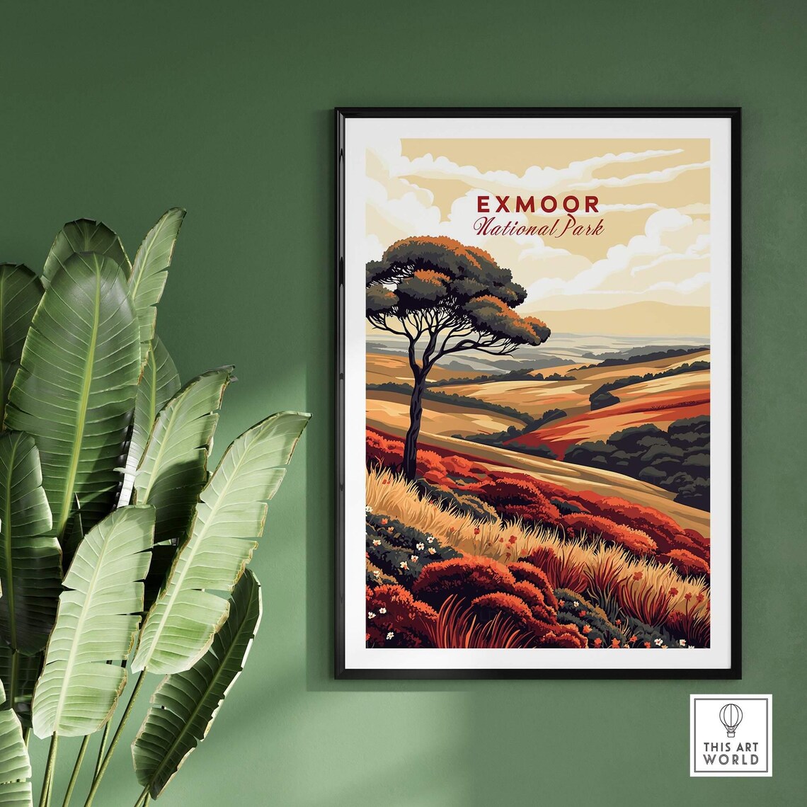 Exmoor Travel Poster, National Park Illustration - Image 2