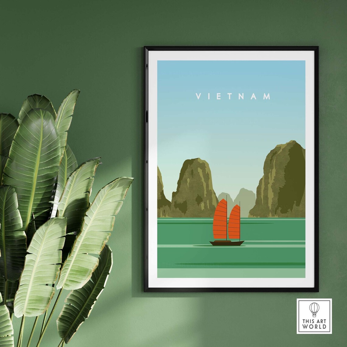 Vietnam Travel Poster, Asia Trip Wall Art Print - Image 2