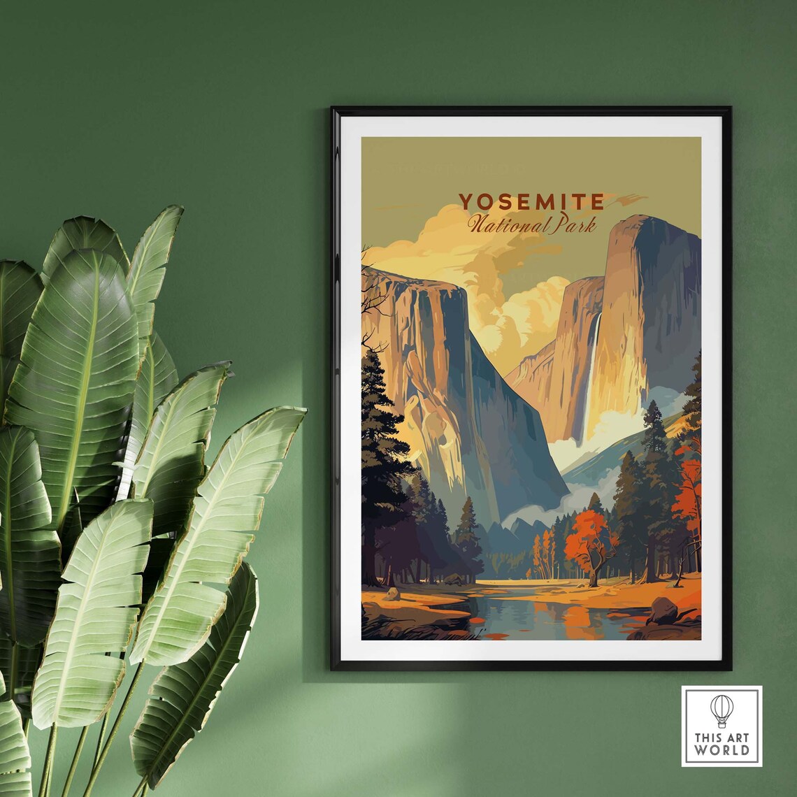 Yosemite Travel Poster, National Parks Wall Art - Image 2