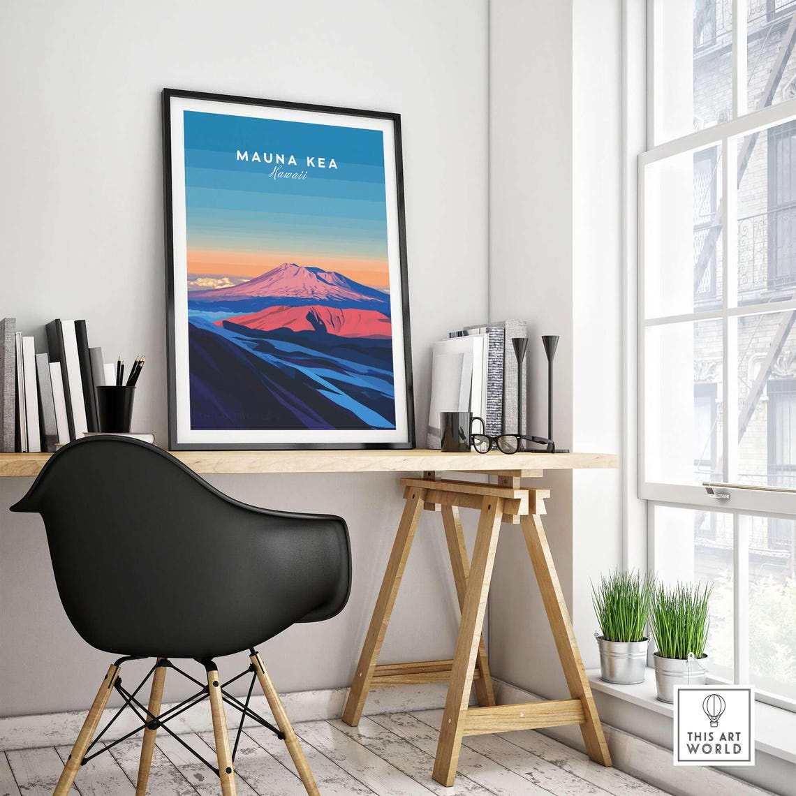 Mauna Kea Art Print, Hawaii Living Room Decor - Image 4