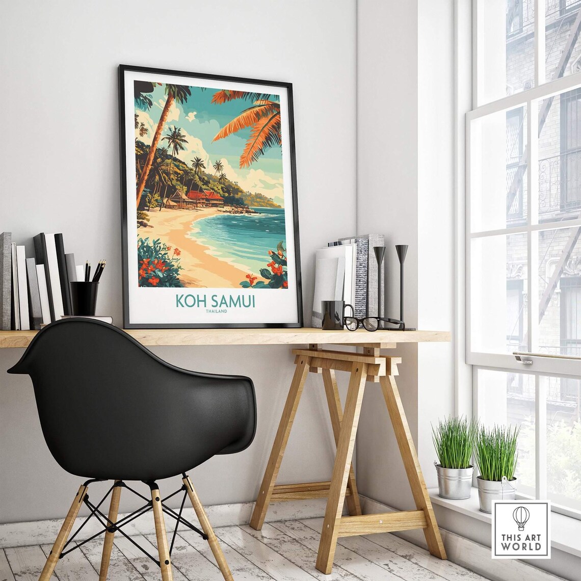 Koh Samui Travel Poster, Thailand Wall Art - Image 4
