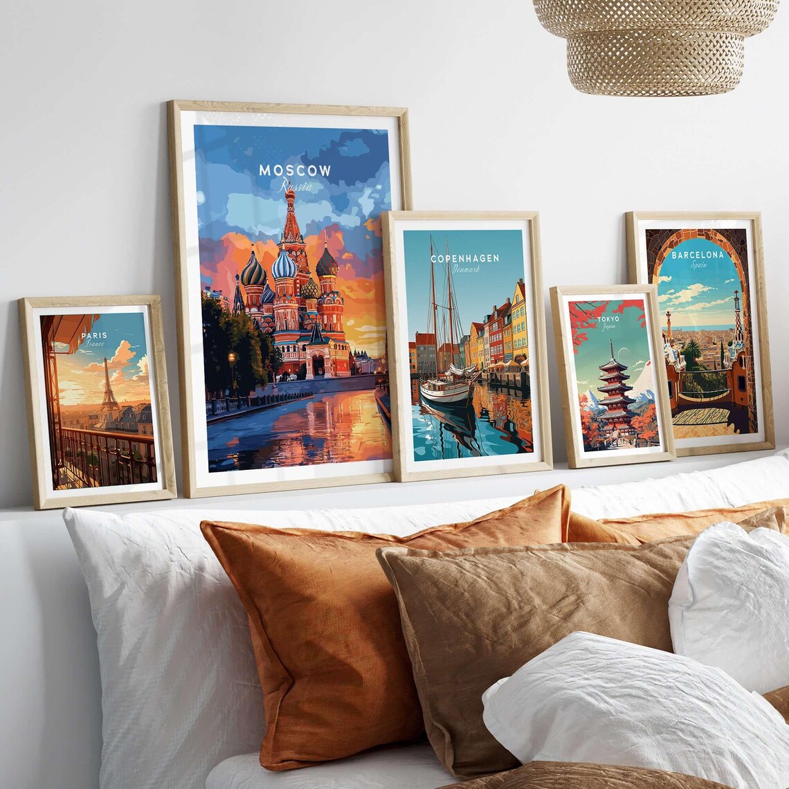 Moscow Travel Print, St Basils Cathedral Poster - Image 3