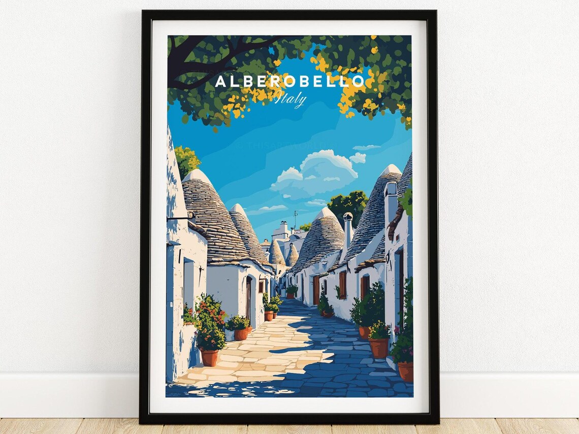 Alberobello Trulli Houses, Puglia Italy Art Print