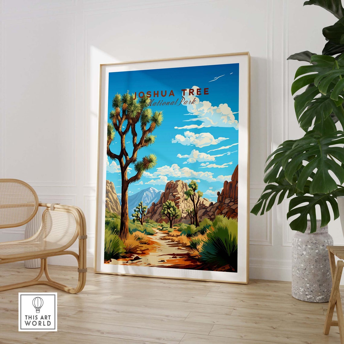 Joshua Tree National Park Desert Trail Rock Formation Poster - Image 3