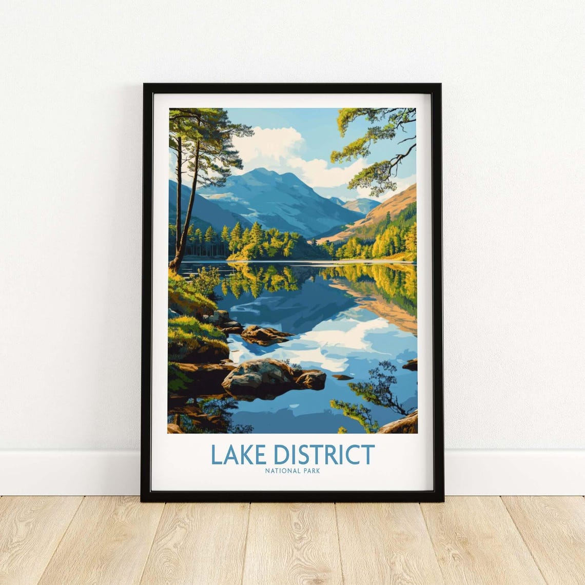 Lake District Travel Poster, Cumbria England - Image 5