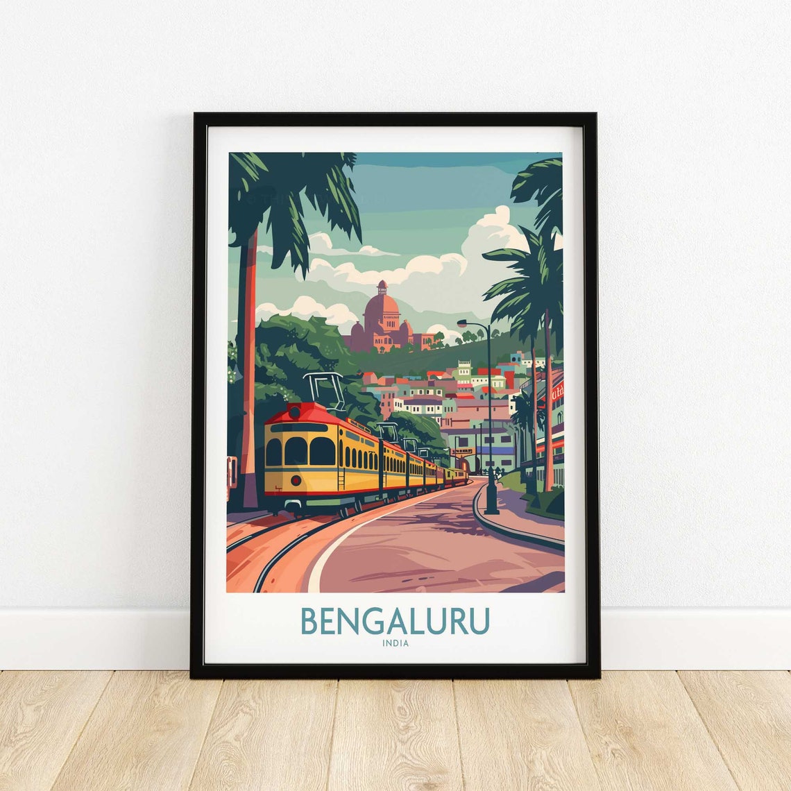 Bengaluru Print Wall Art Travel Poster Home Decor Artwork Gift Illustration Lover