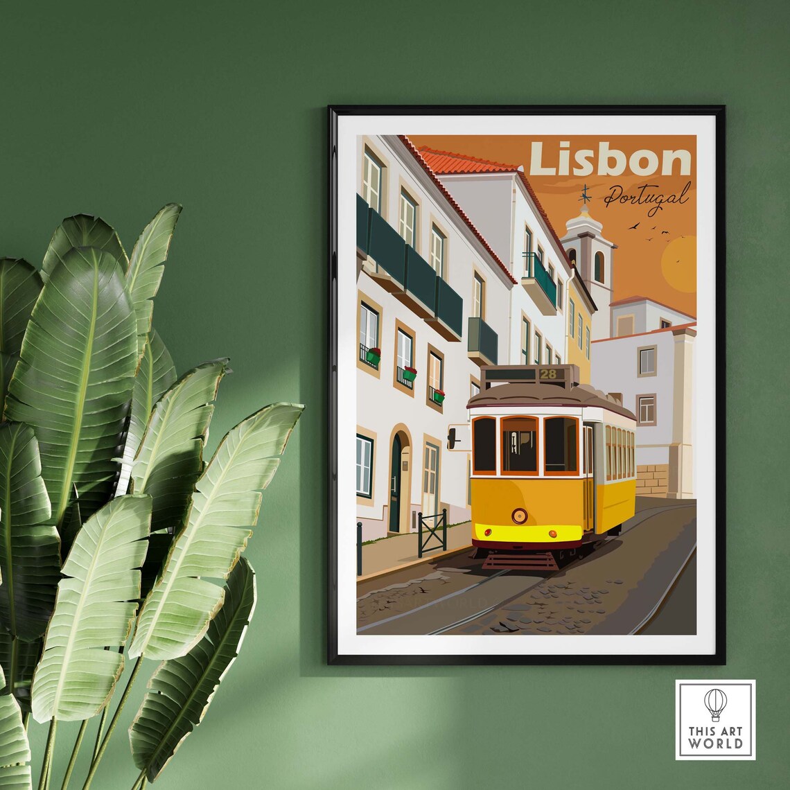 Lisbon Portugal Home Wall Decor Travel Poster - Image 2