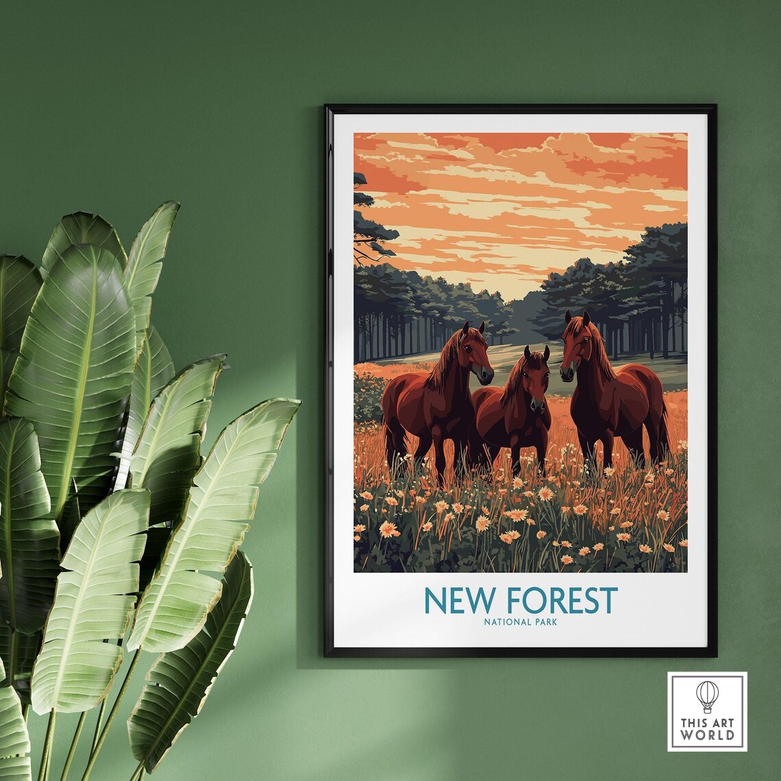 New Forest Travel Poster, England National Park - Image 2