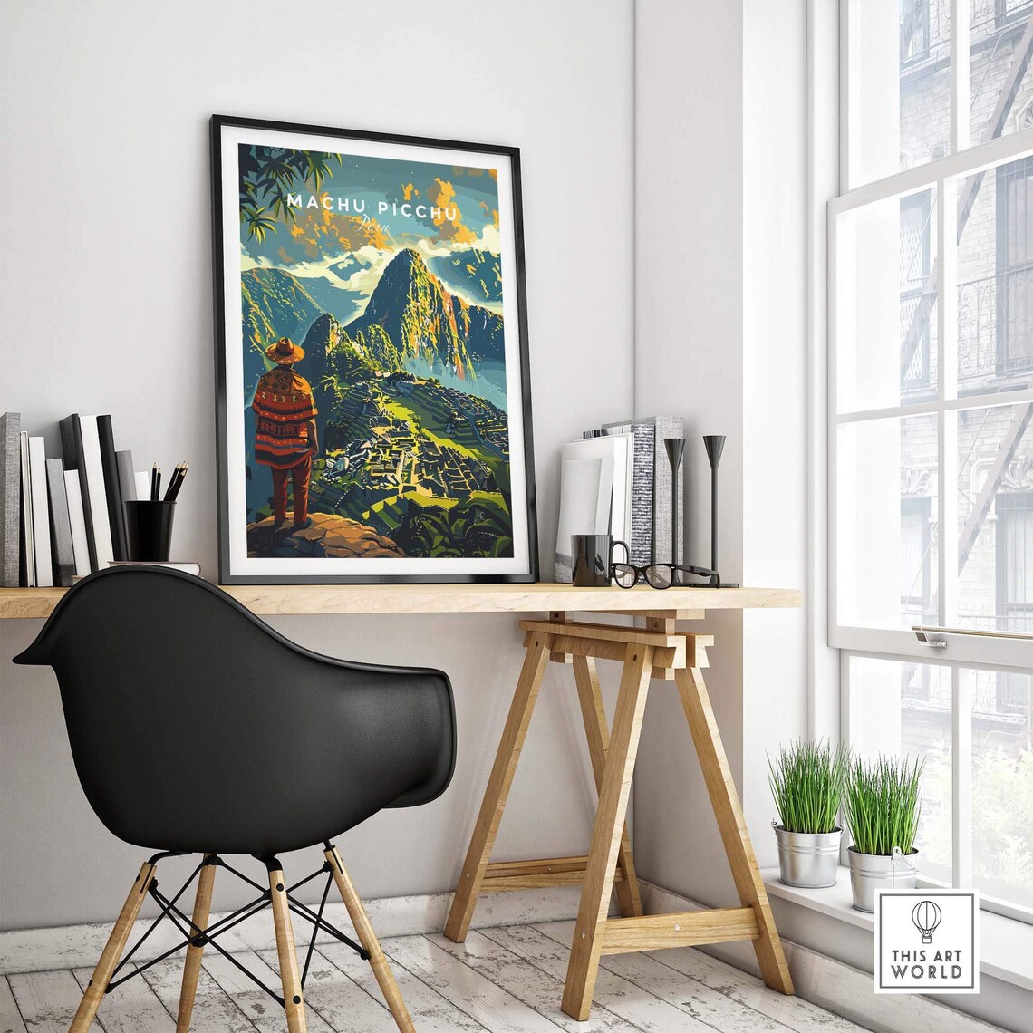 Machu Picchu Travel Poster, Andean Landmark Print - Image 4