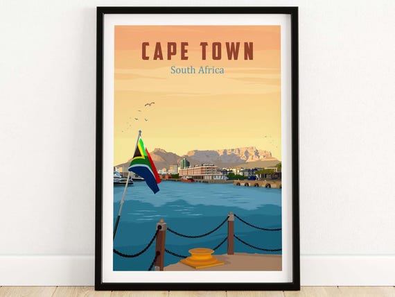 Cape Town Travel Poster Print This Art World