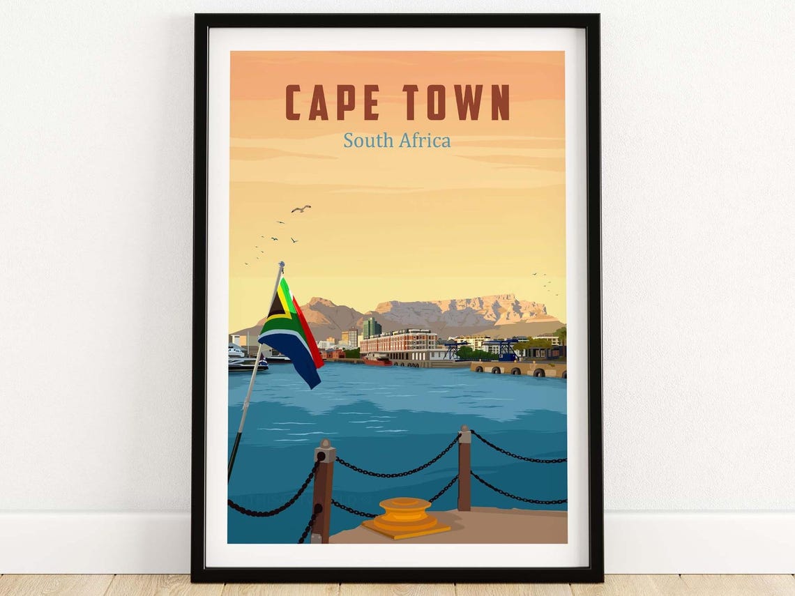 Cape Town Travel Poster Print This Art World