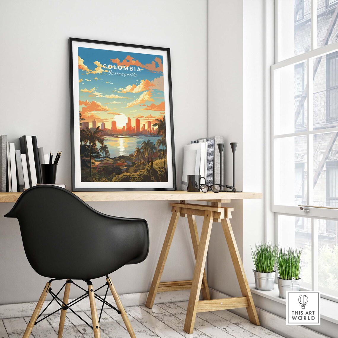 Barranquilla Travel Poster Art Print, Colombia - Image 4