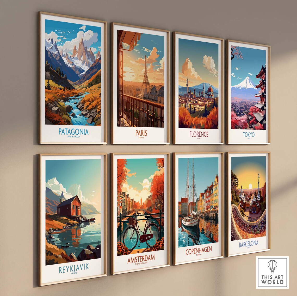 Patagonia Travel Poster, Personalized Illustration Artwork - Image 3