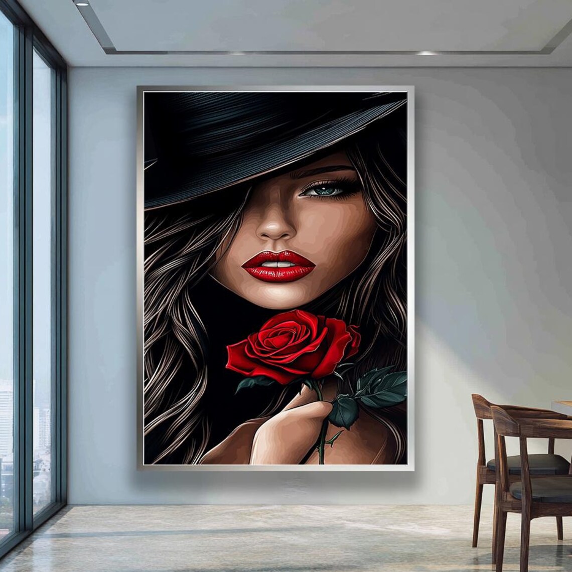 Woman With A Hat Art Print, Modern Painting